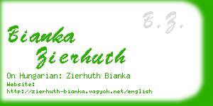 bianka zierhuth business card